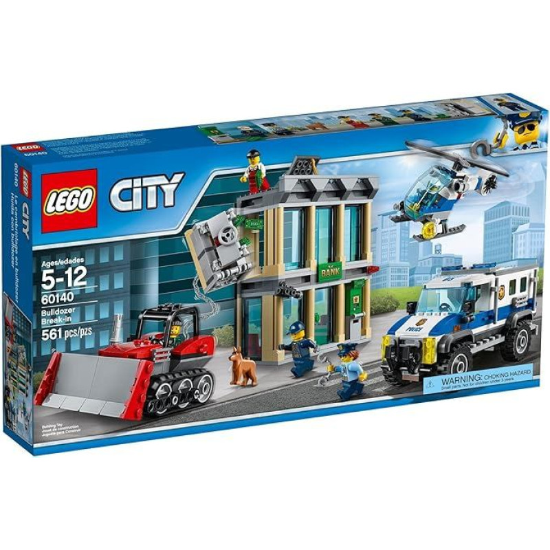 LEGO City Police 60140 statybinis žaislas su buldozeriu