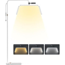 LED grindų lempa, blakstienų lempa, 36 colių grindų lempa gyvenamasis kambarys, pusmėnulio šviesa blakstienų priauginimui, veidui, tatuiruotei, nagams, makiažui