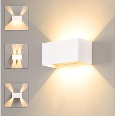 CELAVY LED sieninis šviestuvas sieninis šviestuvas vidaus lauko šviestuvas lauko šviestuvas IP65 modernus lauko šviestuvas į viršų žemyn lauko sieninis šviestuvas lauko apšvietimas lauko apšvietimas reguliuojamas šviesos spindulys miegamojo laiptinė balta