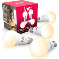 innr Zigbee E27 Smart Lamp, Works with Alexa and Hue* (Bridge Required), Warm White, Bulb E27 Dimmable, Smart Home Lamp, 1150 Lumens, Pack of 4