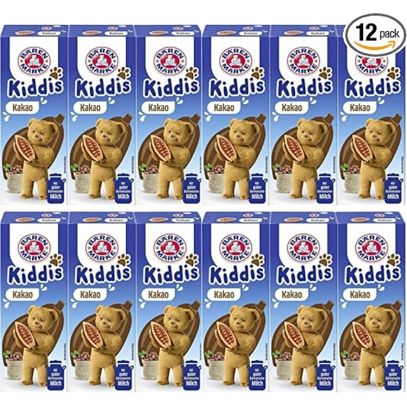 Bear Brand Kiddis Cocoa Milk Cocoa Milk Drink 200 ml x 12 Tin With Pufai Grocery