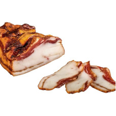 Šoninės šaknys švelniai rūkytos, 100 % natūralios, nedaug prieskonių ir švelnus dūmo skonis, Austrijos kokybės produktas, griežtesni gyvūnų gerovės kriterijai