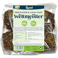 Locawo High Protein & Low Carb World Champion Buns | Multigrain Rolls | Protein Rolls | Full Wheat Flavour | Vegan | Ideal for a Protein-rich, Calorie and Sugar Reduced Diet