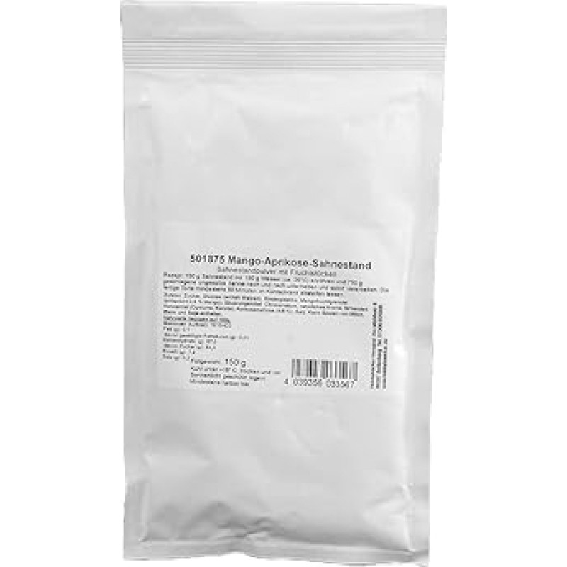 Hobby Baker, Cream Stand Mango (150 g), Cream Stiff for Preparing Approx. 750 g Cream, Tropical Flavour