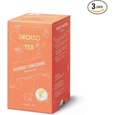 Sirocco Tee - Rooibos Tangerine Organic Redbush Tea with Tangerine - 3 x 20 Tea Bags (60 Tea Bags)