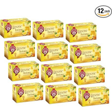 Pompadour® Fruit Infusion with Lemon and Honey Flavour | Mix of Italian Lemon Pieces and Honey - 12 x 20 Filters (600 g) | Italian Lemon Herbal Tea