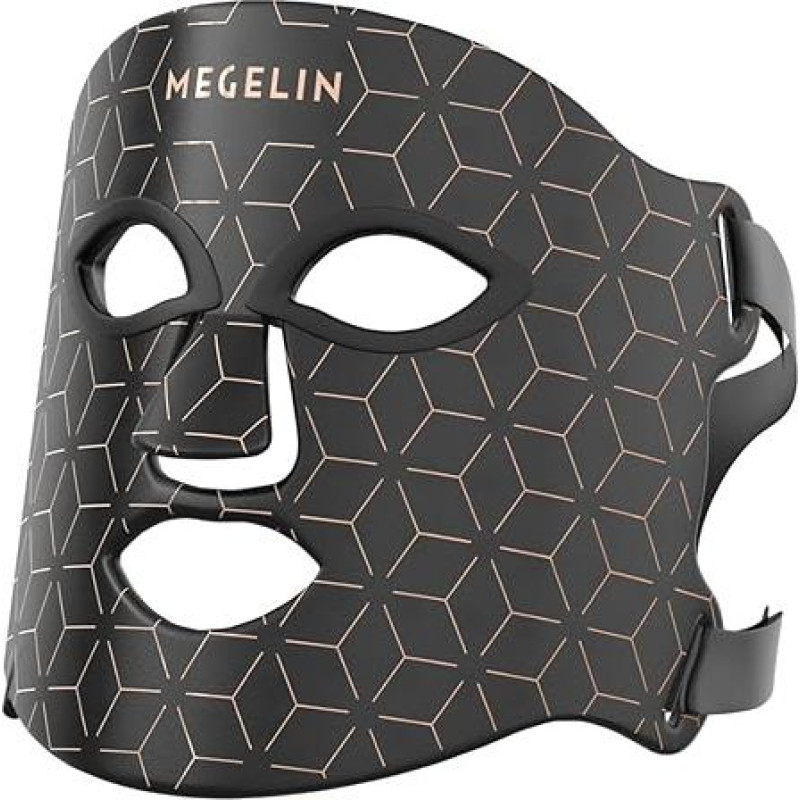 MEGELIN 7 spalvų LED šviesos terapijos veido kaukė, veido šviesos terapijos kaukė veidui, spuogų mažinimo odos priežiūra, apsauga nuo senėjimo, raukšlių mažinimas, odos lyginimas, infraraudonųjų spindulių odos atjauninimas
