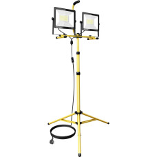 200 W LED Construction Spotlight Work Spotlight with Tripod, 20000 lm LED Floodlight Work Light, Telescopic Tripod Stand LED Spotlight for Workshop, Construction Site, Camping, Garage, Garden,