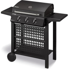 Enders San Diego Next 3 Gas Grill, 3 Stainless Steel Burners, with Grill Thermometer, Small Gas Grill for Camping, Stainless Steel Grate, Balcony Gas Grill, Camping Grill, Sturdy Side Shelves, #80166