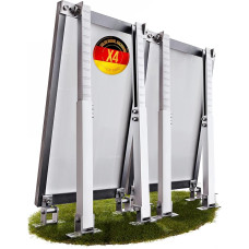 Lichtblicker - 4 x balcony power station brackets, adjustable, sturdy aluminium profile with high-quality stainless steel screws. Stand for 2 solar modules. 0 to 90° tilt angle. 0% VAT