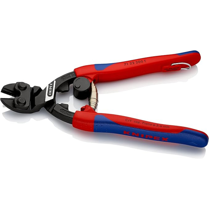 Knipex 71 22 200 T Kompaktinės varžtų kirpimo žirklės Cobolt 7,87
