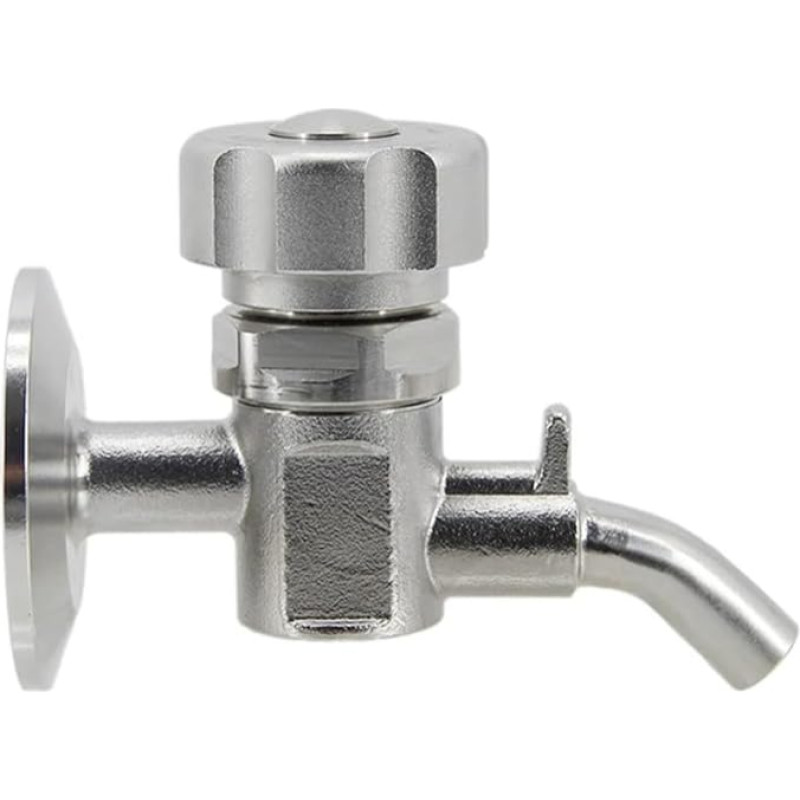 LXYTT 1,5 colio TC mėginio vožtuvas Mėginių ėmimo ritė 304 nerūdijančio plieno kūginių fermentatorių priedai 1 gabalas (mėginio vožtuvas)