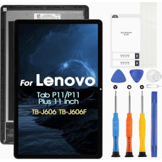 Lenovo Tab P11 / P11 Plus LCD ekranas, skirtas Lenovo J606 TB-J606 TB-J606F jutiklinio ekrano skaitmeninimo įtaiso remonto komplektas (11 colių, juodas su rėmeliu)
