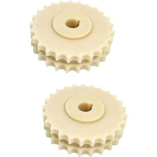 Pavarų velenas 2 vnt. 23 dantų nailoninė pavaros žvaigždutė 25 mm 30 mm 35 mm 40 m Vidinė skylė 820 Mechaniškai apdirbta žvaigždutė 141 mm išorinis skersmuo Grandinės plokštelė Pavaros pavara Variklio žvaigždutė (25 mm)