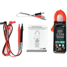 AIRUIXI Stromzange AC Strom Clamp Meter Multimeter Digital 6000 Zählt DC Spannung Tester Auto Amp Hz Widerstand NCV Ohm Diode Test(Red)