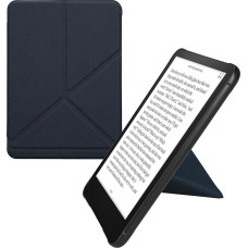 kwmobile Hülle kompatibel mit Amazon Kindle Paperwhite (2024)/Colorsoft Hülle - Kunstleder Case - eReader Schutzhülle - Cover Dunkelblau