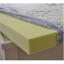 Gelbe Schaumstoffpolsterung für Heimwerker, Kunst- und Handwerksprojekte, mittelfester Schaumstoffmatratzenschnitt, 7 cm dick, 200 x 50 cm, Schaumstoff-Topper für Komfort und Unterstützung
