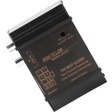 12 V automatinis O lygio konverteris Adapteris Kištukinis garsiakalbio kištukas nuo aukšto iki žemo prievado, apsaugantis nuo trukdžių, numatytasis