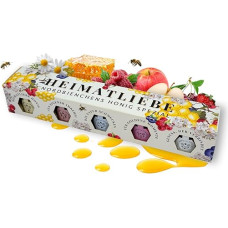 Nordbienchen® Heimatliebe Set of 5 Honey 30 g – Natural Honey without Additives – Various Honey Types – Elegant Honey Gift Set from Germany – Honey Sweet Spread Tasting Set