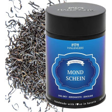 Hallingers Moonlight - Loose Black Tea, Earl Grey, Bergamot & Recovery (Tin) - Mother's Day Gift & Gift Ideas for Father's Day | Birthday Congratulations Recovery Anniversary Friendship