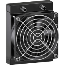 CLDIY Water Cooling Cooler, 12 Tube Aluminum Heat Exchanger Cooler with Fan for PC CPU Computer Water Cooling System DC12V 120mm