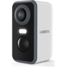 DEATTI Outdoor Surveillance Camera, Battery, 2K Wireless Wi-Fi Outdoor/Indoor, IP Camera Outdoor with PIR Motion Sensor, 2-Way Audio, Colour Night Vision, IP66 Waterproof, Cloud/SD Storage