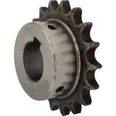 Mechanische Rollenkettenräder Zahnrollenkettenrad, 1 Stück 12 24 Zähne 08B Industrieantriebskettenrad 45# Stahlkettenrad 12T 24T Keilnutbohrung 12 14 15 16 16 17 18 19 20 20 22 24-40 mm(14mm (raktas 5mm))
