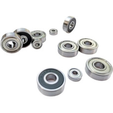 Pack of 2 T16 Non-Standard Bearing with Flat Bottom Groove and Roller, Grooved Rail T-16.5, Size 5 x 16.5 x 9 x 11 m (M5 Screw)