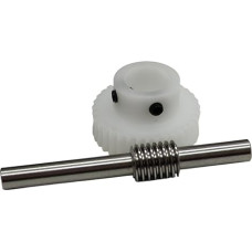 Ritzelgetriebe 1 satz 1:50 Übersetzungsverhältnis 0,8 Mt 50 T Schneckengetriebe POM 0,8 Modul 50 Zähne Schneckengetriebe 8x80mm Edelstahl Turbinenwelle Antriebsmechanik(12mm bore)