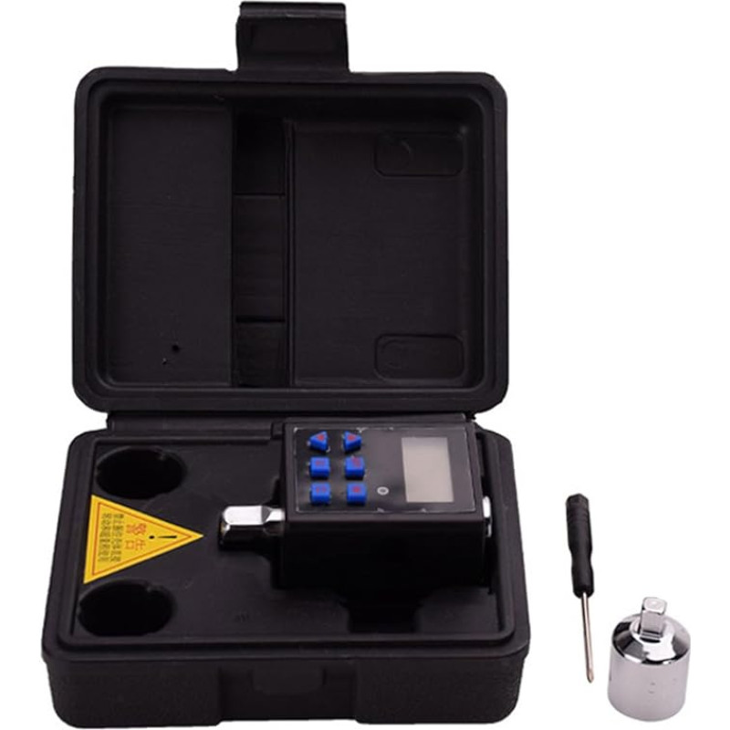 Vynetra Präzises digitales Drehmomentmessgerät, elektronischer Drehmomentschlüssel, Messgerät, verstellbarer Zähleradapter für effiziente Wartungstests