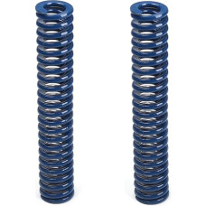 Metalfedern, Federn suspaudimo spyruoklė, 8 mm OD 4 mm ID 45 mm ilgio spiralinis štampavimas Lengva apkrova suspaudimo formos mirti spyruoklė 3D spausdintuvo priedai Mechaninė įranga Mėlynas tonas 2 vnt.