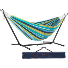Double Cotton Hammock with Stand (280 cm) - Cayo Reef