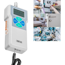 KRXSOBNV, skaitmeninis kraftmessgerät, 500 N/50 kgf/110 lbf, Push-Pull-Kraftmessgerät mit LCD-Hintergrundbeleleuchtung, Zugkraft-Testgerät, Spitze for Kompressionslast-Steckerkrafttest,Kraftmessgerät
