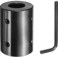 tiekimo žemėlapis Wellenkupplung, 2,5 cm Bohrung, 5,1 cm Außendurchmesser, 7,6 cm Länge, schwarzer, oxidierter Stahl, starre Kupplung mit Sechskantschlüssel für 3D-Drucker, Motorrad (4 Schrauben pro Stück)