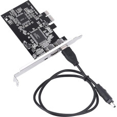 Firewire Card Internal Firewire Connection Cards Firewire Adapter Internal Firewire Connection Cards, PCI-E PCI Express FireWire 1394a IEEE 1394 Controller Card with Firewire Cable Controller Card PCIe