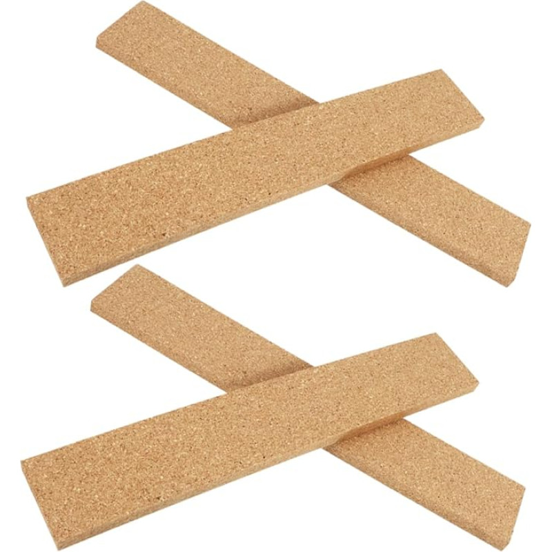 STOBOK Elegantiškas korko biuletenių segtukas 4 Stück Memoboard-streifen Für Büro Und Zuhause