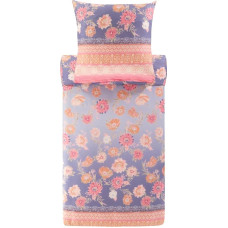 Bassetti Polillipo 9327401 Patalynė + 1 užvalkalas 100 % medvilninis satinas Levandų spalvos L1 Išmatavimai: Dydis: 155 x 220 cm