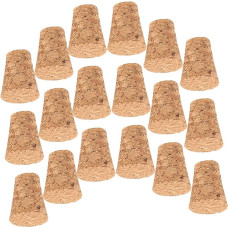 Abaodam 20stücke Konische Holz-korken Für Flaschen Langlebig Und Weich Für -projekte Weine Und Wunschflaschen Praktische Korkstopfen Für Heimgebrauch