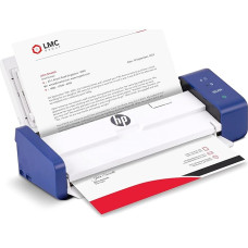 HP kompaktiškas stalinis dvipusis USB mobilusis dokumentų ir nuotraukų skeneris su automatinio padavimo dėže, skirtas nešiojamam dvipusiam skaitmeniniam skenavimui