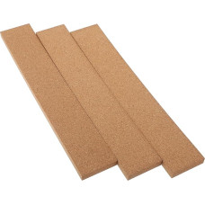 GOOHOCHY 3 Pieces Strip Boards for Walls Adhesive Cork Bulletin Bar Strips Decorative Cork Board Strips for Office Memo