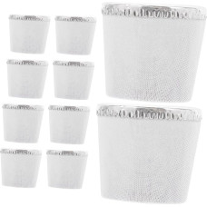 FELTECHELECTR Pack of 10 Wooden Corks with Fabric Cover for Tea Bottles, Hot Water Bottles, Soft Cork Stoppers, Replacement Kettle Parts, 4 cm