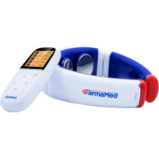 FARMAMED kaklo elektrostimuliatorius su šiluma nuo raumenų skausmo, daugiafunkcinis elektrostimuliatorius su belaidžiu nuotolinio valdymo pultu ir LCD ekranu