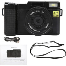 Socobeta WiFi skaitmeninis fotoaparatas 3 colių LCD ekranas 180 laipsnių pasukimo kampu 2.7K skaitmeninis kompaktiškas fotoaparatas mini vaizdo kamera vaikams suaugusiems pradedantiesiems