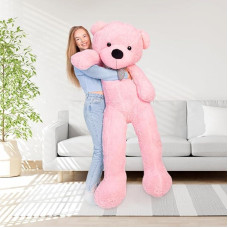 MAKOSAS Teddy Bear Cuddly Plush Bear Soft Toy for Children (Pink, 180 cm)
