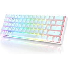 GK61 mechaninė žaidimų klaviatūra - 61 klavišas su RGB apšvietimu ir LED apšvietimu PC / Mac žaidėjams