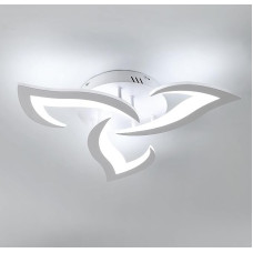 Riserva Modern LED Ceiling Light, 36 W Creative Petals Ceiling Light Design, Cool White Light, 6500 K Acrylic Ceiling Light for Living Room, Bedroom, Study (58 cm)