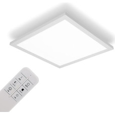 IMPTS LED Ceiling Light Panel Dimmable 30 x 30 cm, 15 W Extra Flat Ceiling Panel Lamp, Indirect Ceiling Lighting, Colour Temperature Adjustable with Remote Control, Bedroom, Living Room, Kitchen,