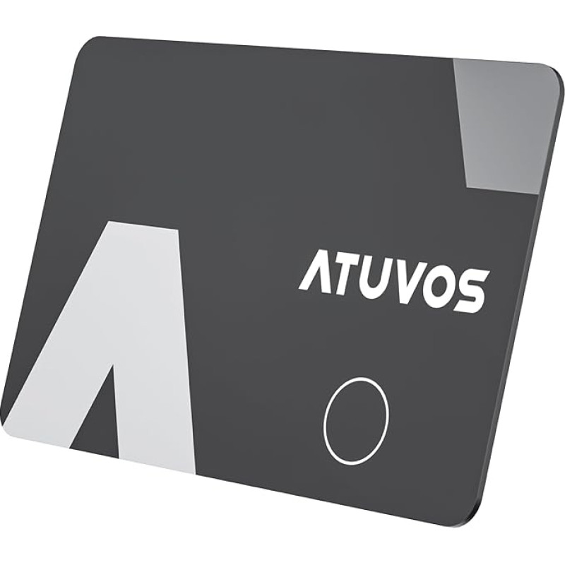 ATUVOS Piniginė Tracker Card Thin 1.6 mm, Smart Air Tag kortelė suderinama su Apple Kur yra? (tik iOS, Android nepalaikoma), 