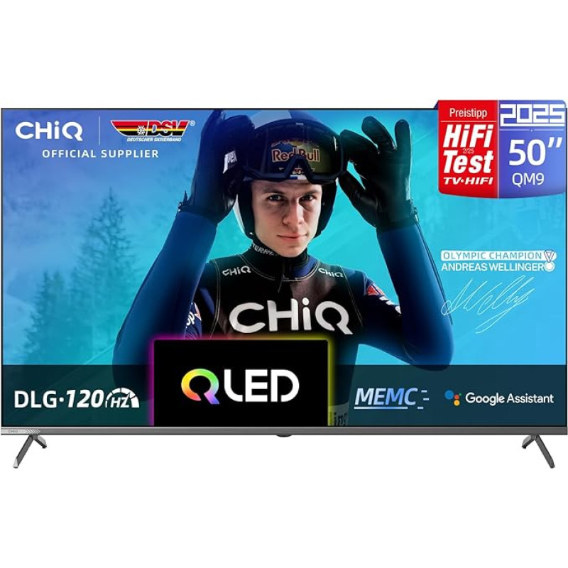 CHIQ U50QM9G 50 colių (126 cm) televizorius, 4K QLED, 