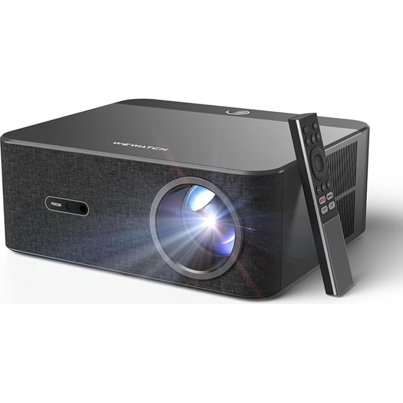 WEWATCH WP01 Home Cinema Projector Full HD 1080P [Netflix & Dolby Atmos] 700 ISO Lumens WiFi/Bluetooth 5.0 | 4D Keystone & Auto Focus | Auto Alignment/Obstacle Detection, Smart Projector for Indoor